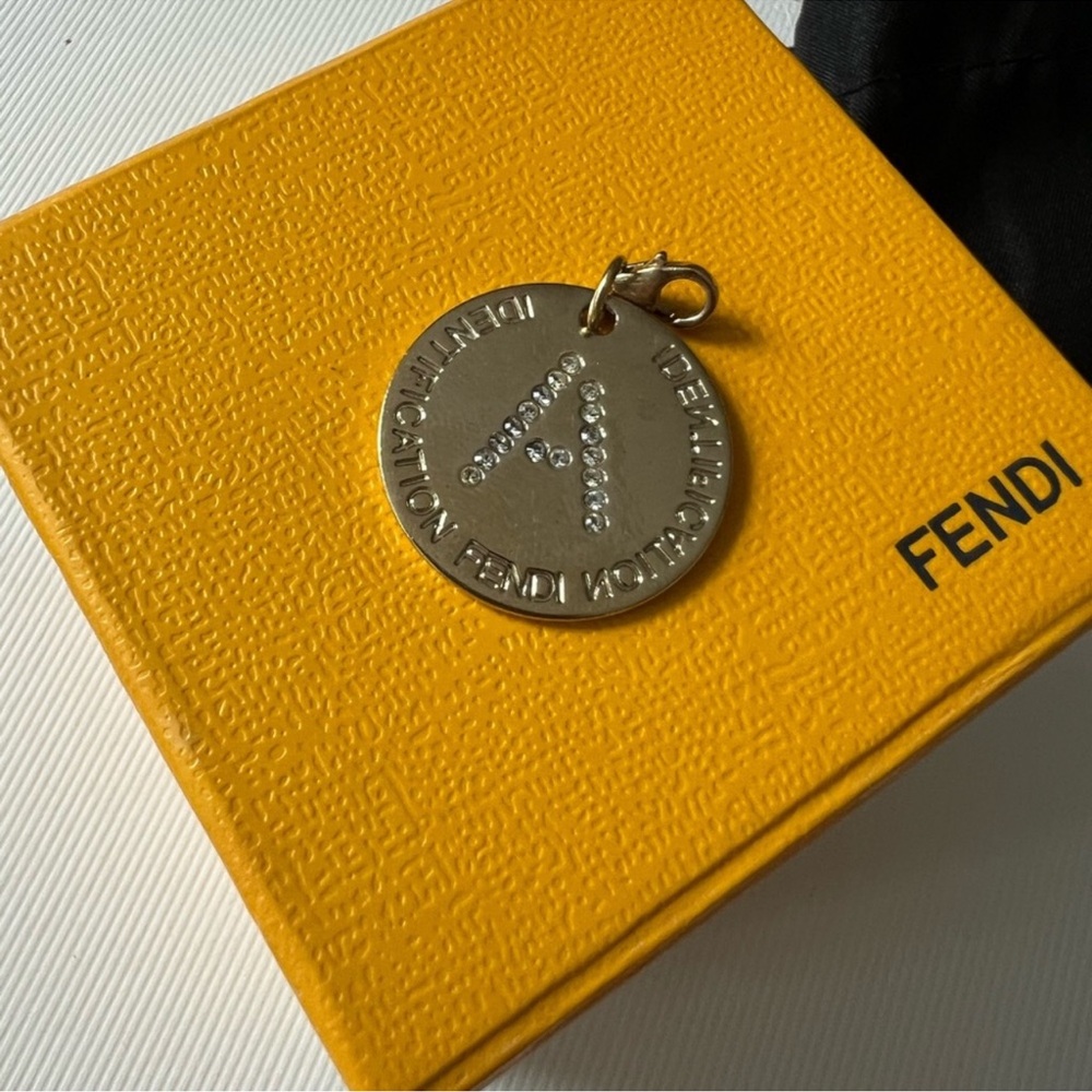 FENDI authentic Jewelry | Fendi Identification letter A Charm Gold Plated